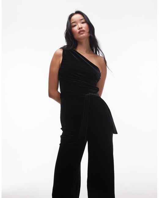 Mango White One Shoulder Straight Leg Jumpsuit