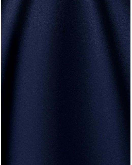 Goddiva Blue One Shoulder A Line Midi Dress