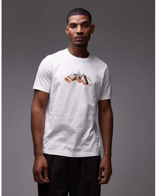 Paul Smith Gray Matchstick Graphic T-Shirt for men
