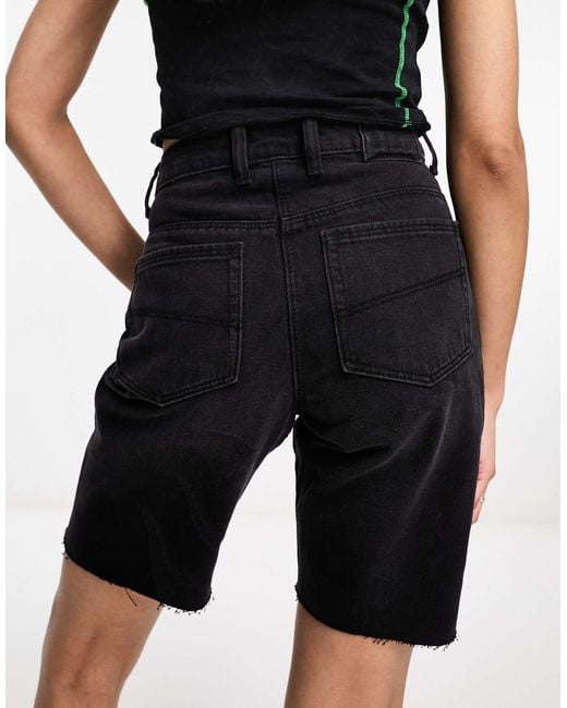 Collusion Black Denim Dad Short