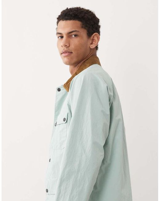 Barbour Gray Solway Showerproof Jacket for men