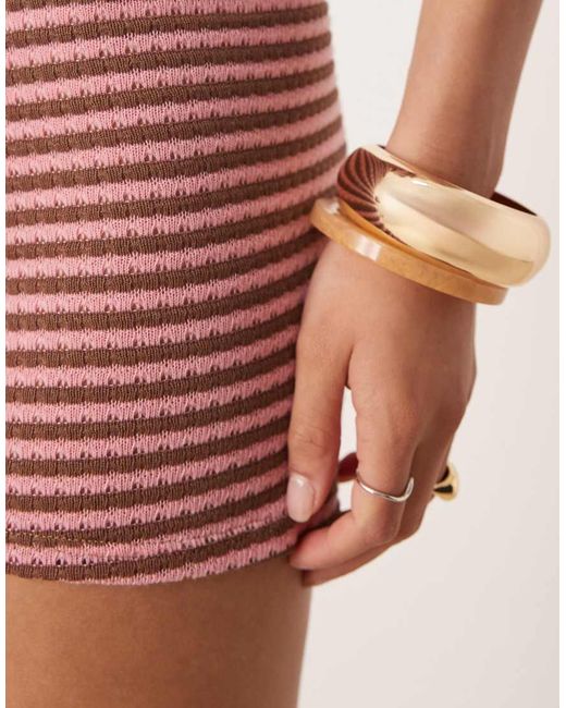 ASOS Pink Knit Micro Shorts