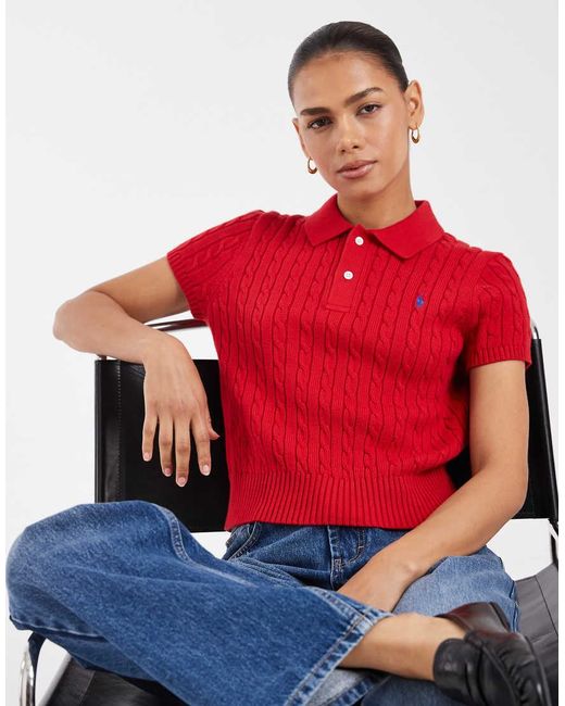 Polo Ralph Lauren Red Short Sleeve Pullover