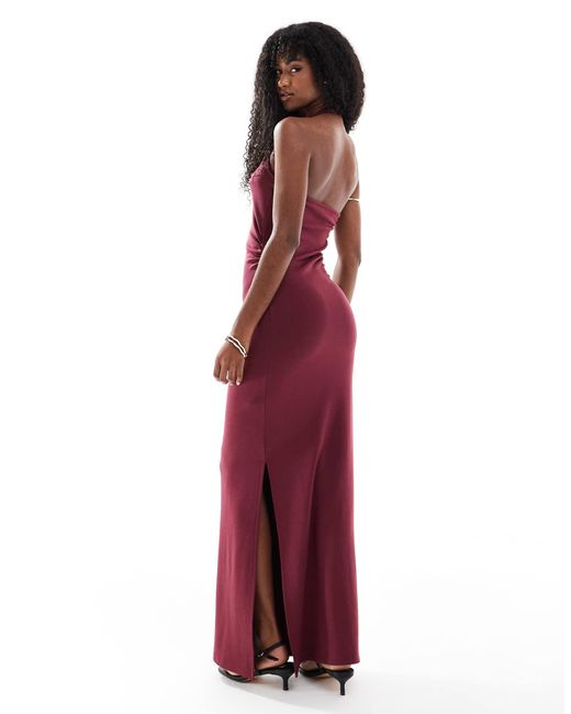 4th & Reckless Red – neckholder-maxikleid