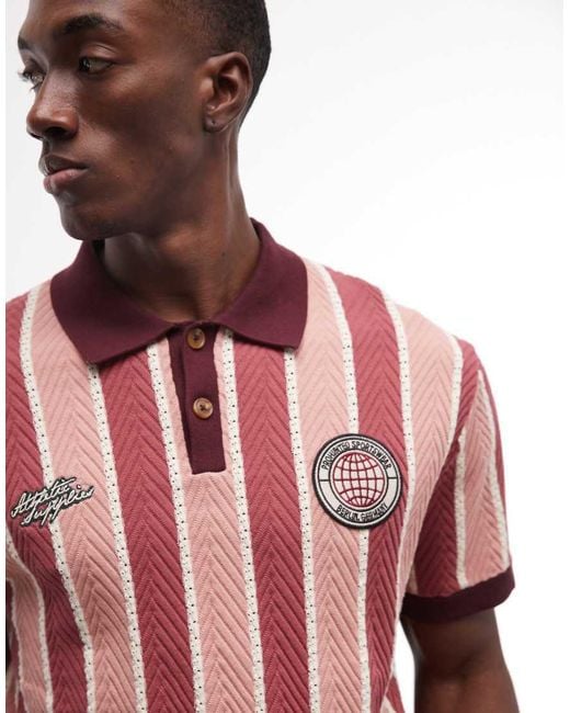 Polo da Uomo di Prohibited in Rosa | Lyst