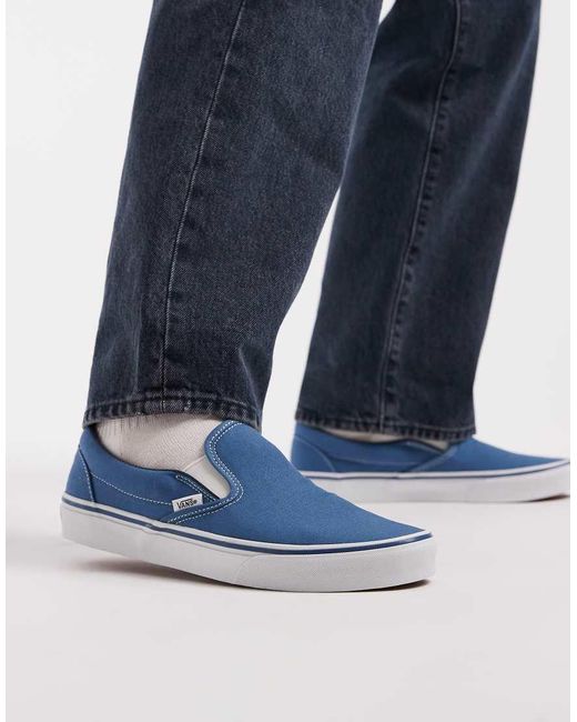 Vans Blue Classic Slip-On Trainers for men