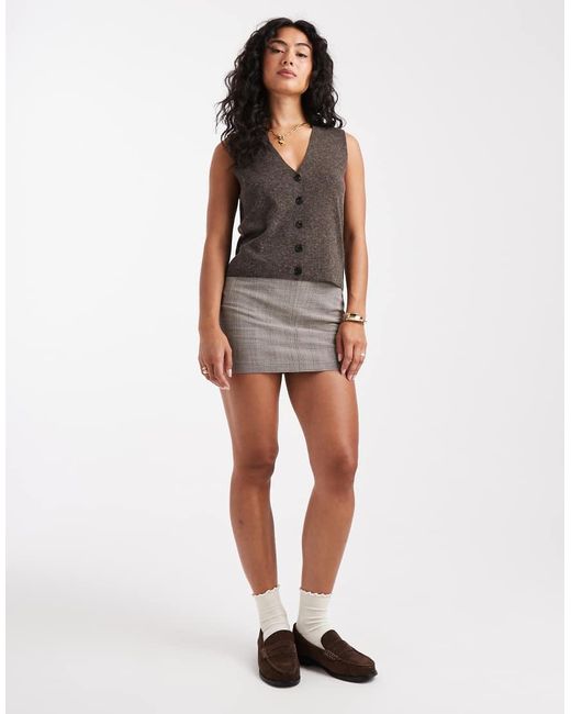 ONLY Gray Compact Knit Vest