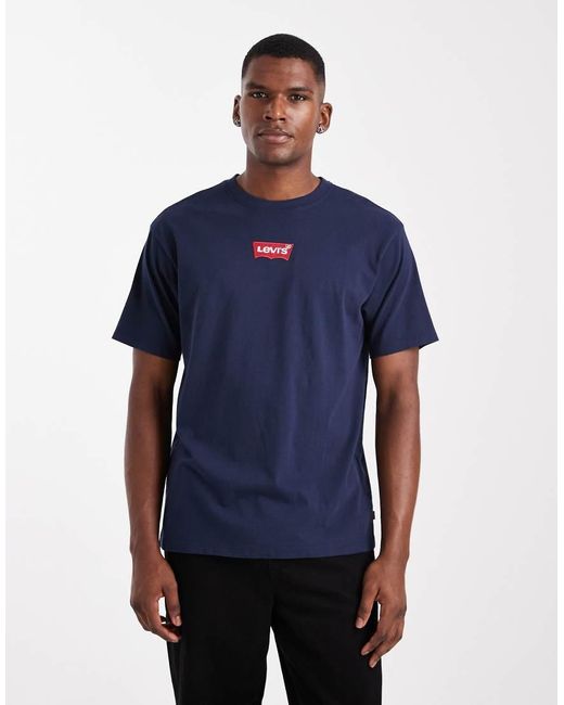 Levi's Oversized T-Shirt Met Vintage Print Van Logobadge Met 2 Paarden Op De Achterkant in het Blue voor heren