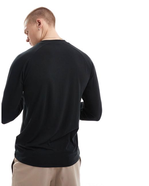 ASOS Quick Dry Performance Jersey Training Long Sleeve Top in Black for ...