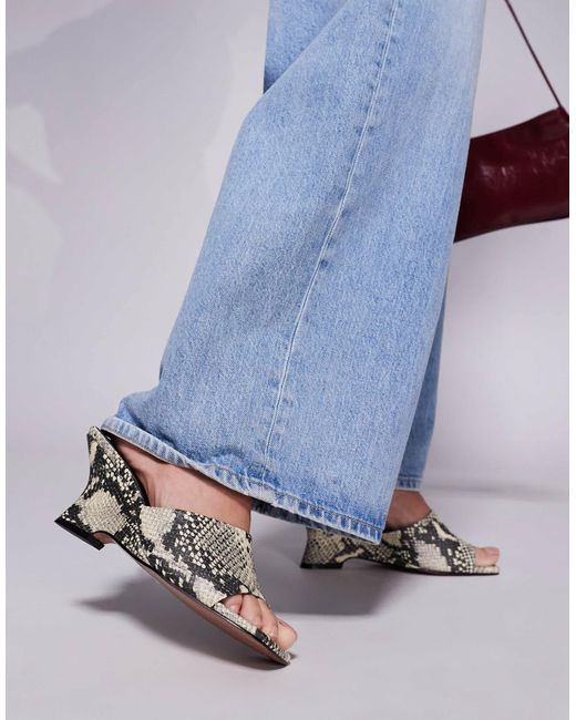 ASOS Blue Trifle Mule Wedges