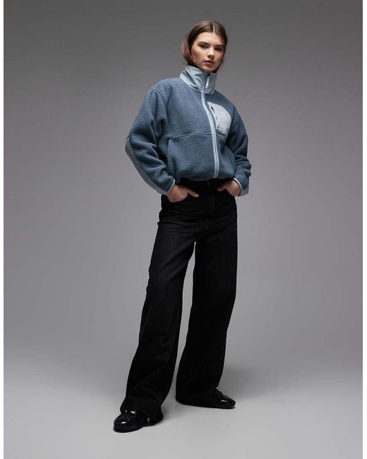 The North Face Blue Yumiori Off Peak Full Zip Fleece