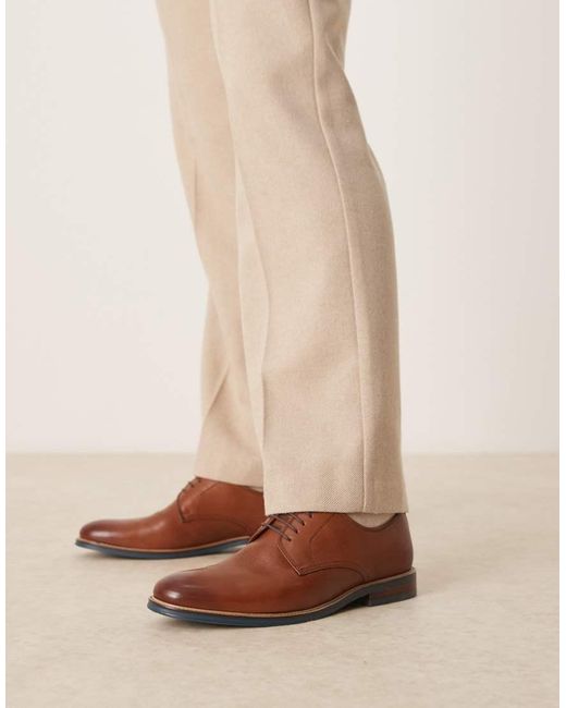 Dune Brown Stanley Brogues for men