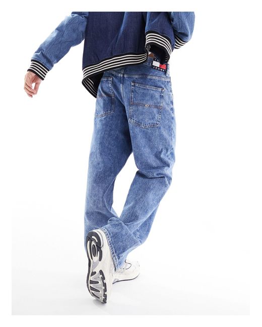 Tommy Hilfiger Blue Aiden baggy Jeans for men