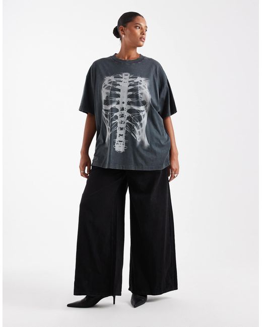 ASOS Gray Asos design curve – oversize-t-shirt