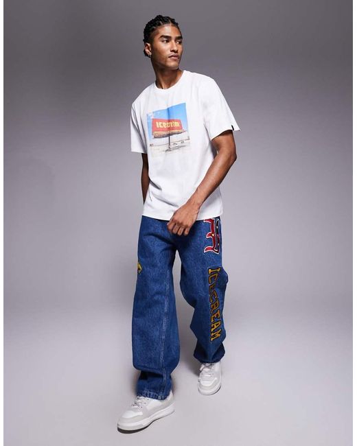 ICECREAM White Billboard T-shirt for men