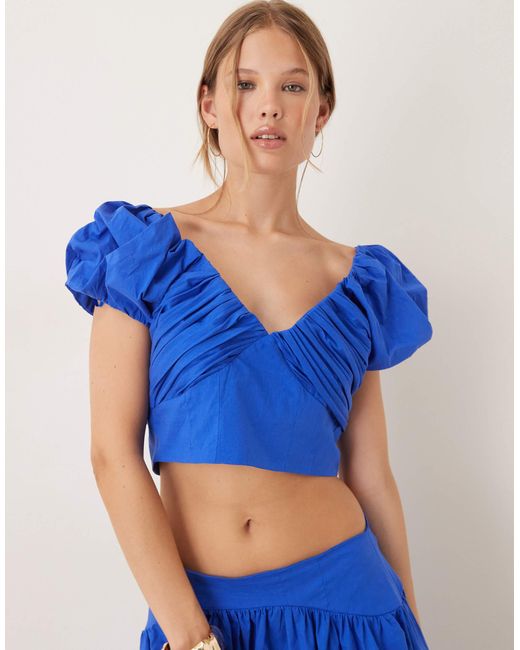 Sister Jane Blue Dream Cotton Crop Top