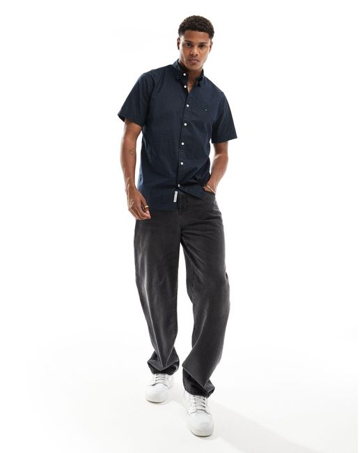 Tommy Hilfiger Blue Short Sleeve Shirt for men
