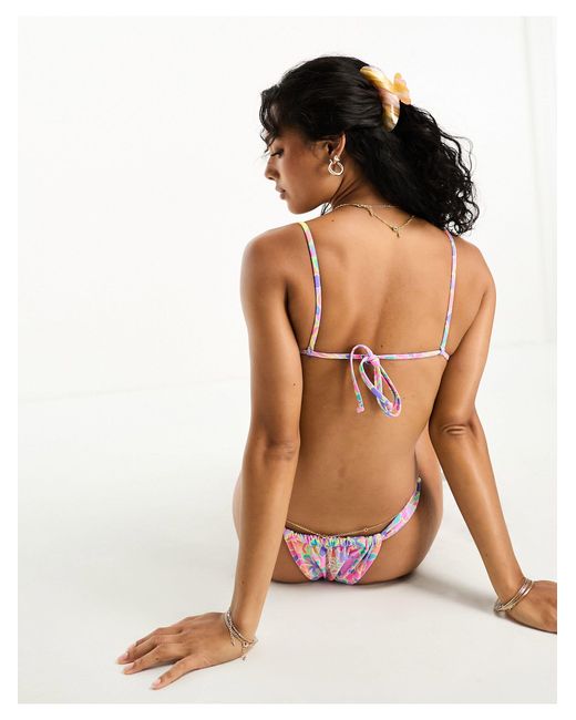 Kulani Kinis X Hannah Meloche & Ava Jules Ruched Bralet Bikini Top in