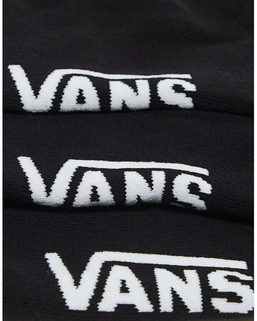 Vans – 3er-pack klassische knöchelsocken in Black für Herren