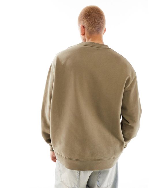 Barbour Green X Asos Avalon Oversized Sweatshirt for men