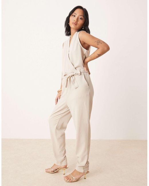 Combinaison ajustée - beige JDY Petite en coloris Natural
