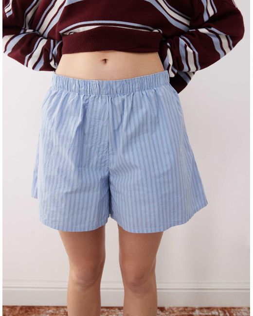 Weekday White Relaxed Fit Shorts