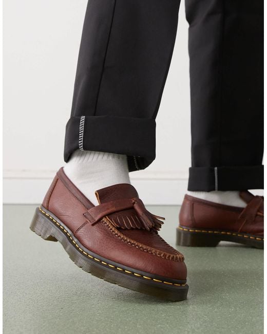 Dr. Martens Green Adrian Ys Tassel Loafer for men