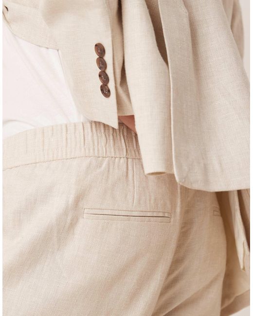 SELECTED Natural Malik Linen Mix Regular Fit Trouser for men