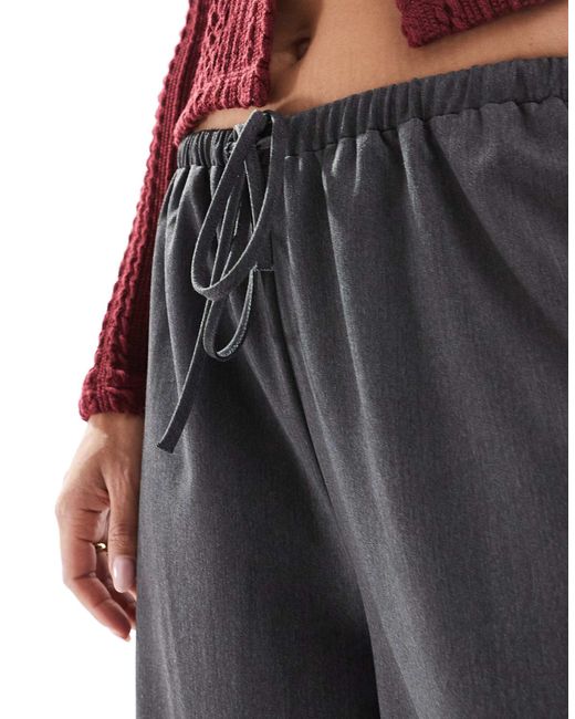 ASOS Purple – elegante barrel-leg-hose