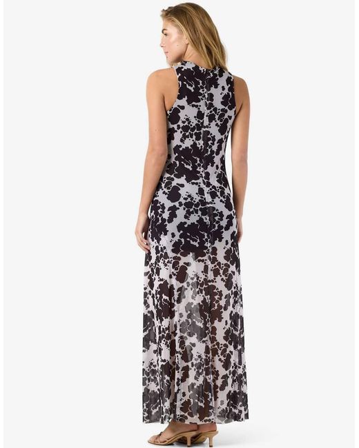 Noisy May White Sleeveless Mesh Maxi Dress