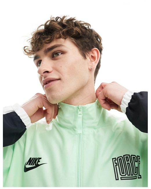 Nike Basketball Green Starting 5 Woven Jacket for men