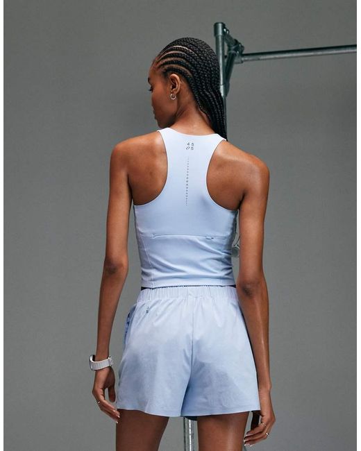 4505 Gray Premium Internal Support Running Vest With Bonded Seams And Zip Phone Pocket