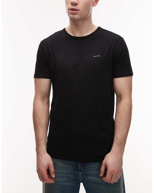 Paul Smith Black 5 Pack Regular Fit T-shirt for men