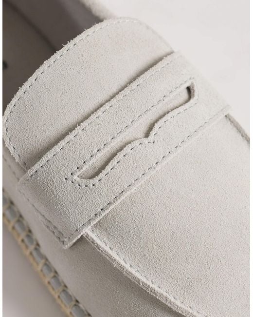 ASOS White Penny Loafer Espadrilles for men