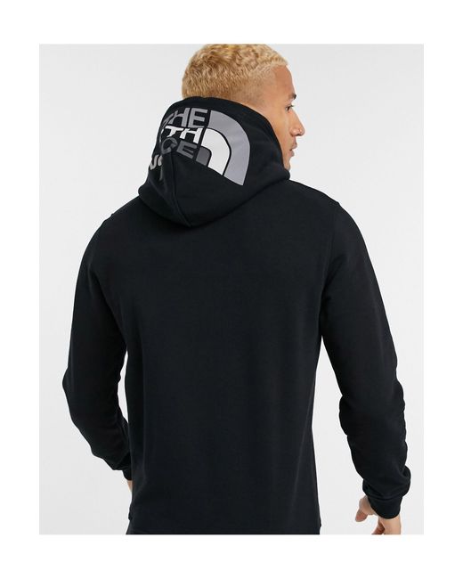 The north face seasonal drew peak hoodie in black Clearance