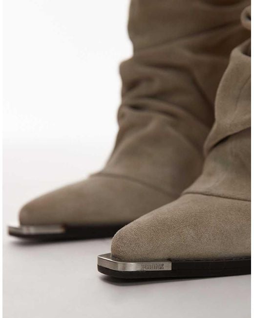 Bronx White New-Kole Sloucy Mid Ankle Boot