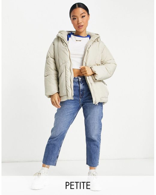 medium length puffer jacket with hood