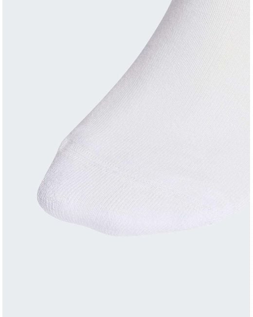Adidas Originals White Trefoil Cushion Crew Socks 6 Pairs