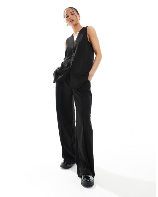 Vero Moda Black – longline-weste
