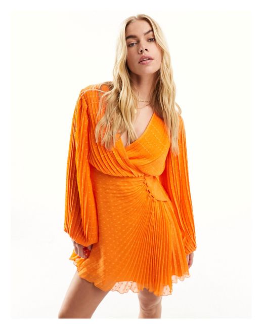 Orange chiffon shop wrap