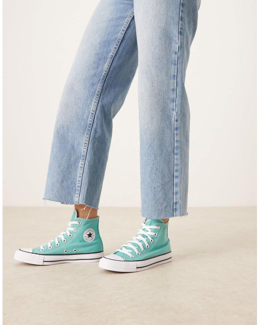 Converse Blue – chuck taylor all star hi – knöchelhohe sneaker
