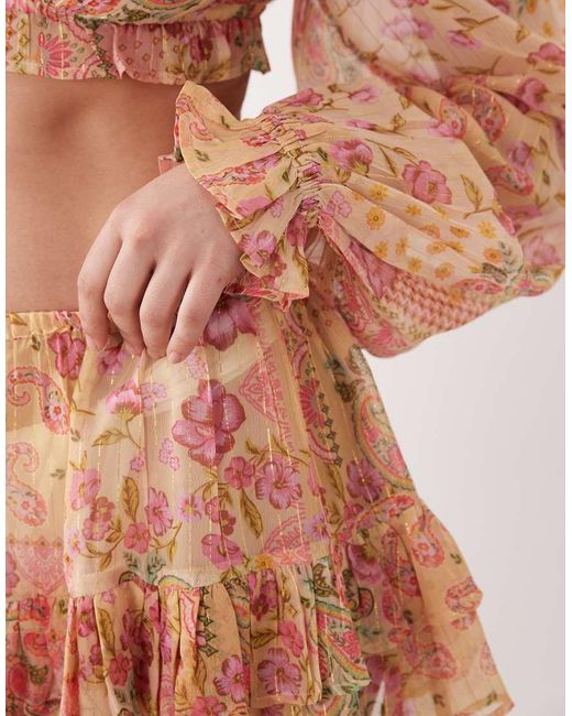 Aray Pink Off Shoulder Top