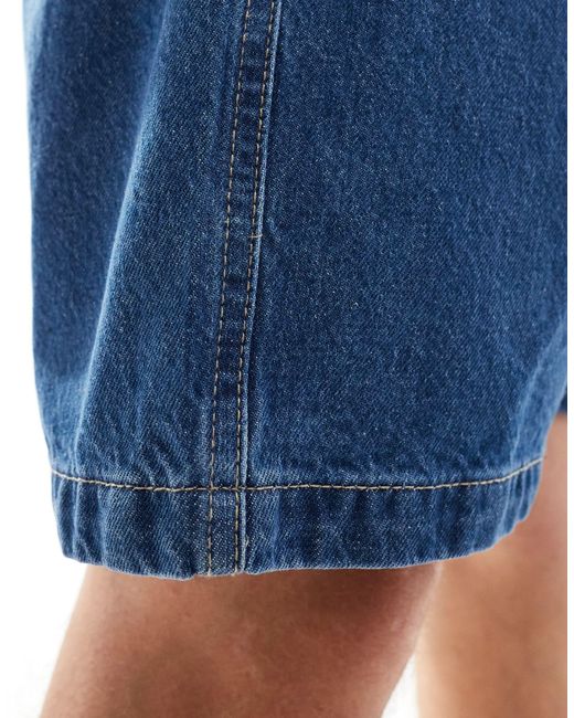 Pantaloncini di jeans ampi lavaggio medio di Only & Sons in Blue da Uomo