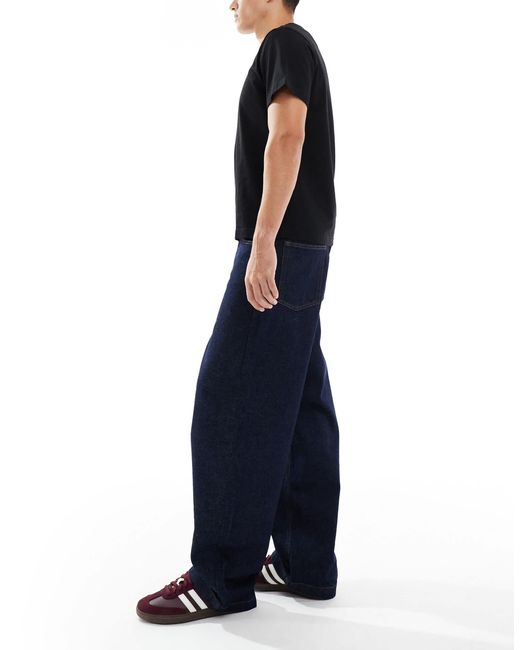 ASOS – lockere straight jeans in Blue für Herren