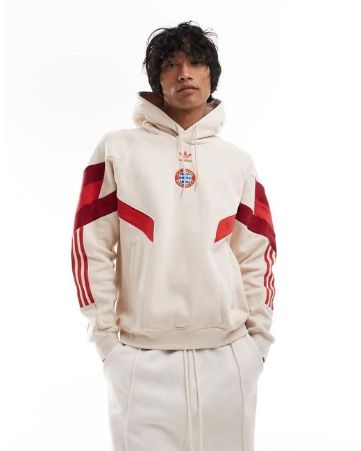 adidas Originals Fc Bayern Hoodie in Grey for Men | Lyst UK