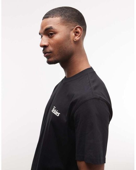Dickies Black Plainfield Backprint T-Shirt for men