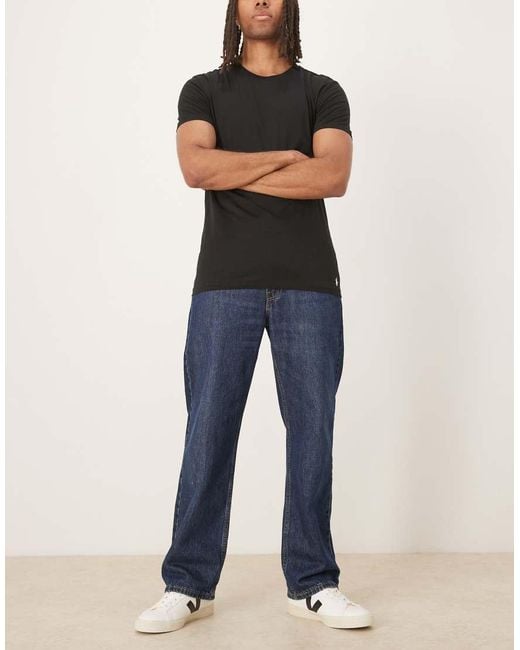 Polo Ralph Lauren Black 3 Pack Icon Logo Lounge T-shirt for men