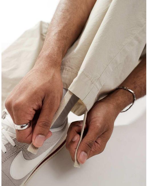 Pantalones De Estilo Paracaidista De Popelina De -Neutro ASOS de hombre de color Natural