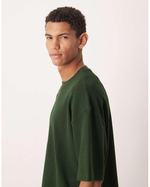 ASOS Green Boxy Oversized T-shirt for men