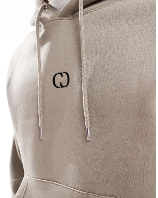 Criminal Damage Gray Logo Hoodie for men